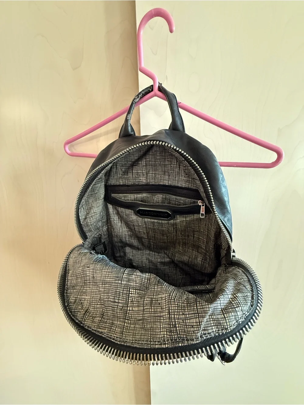 Black Leather Backpack